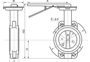 法蘭對夾軟密封蝶閥 法蘭對夾軟密封蝶閥